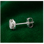 925 Sterling Silver Round Cluster Stud Earrings