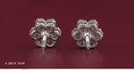 925 Sterling Silver Floral Cluster Stud Earrings – Sparkling Flower Design