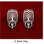 925 Sterling Silver Rectangular Stud Earrings