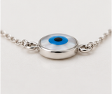 Silver Evil Eye Necklace