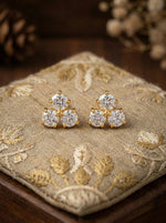 Three-tier Diamond Drop Earrings
