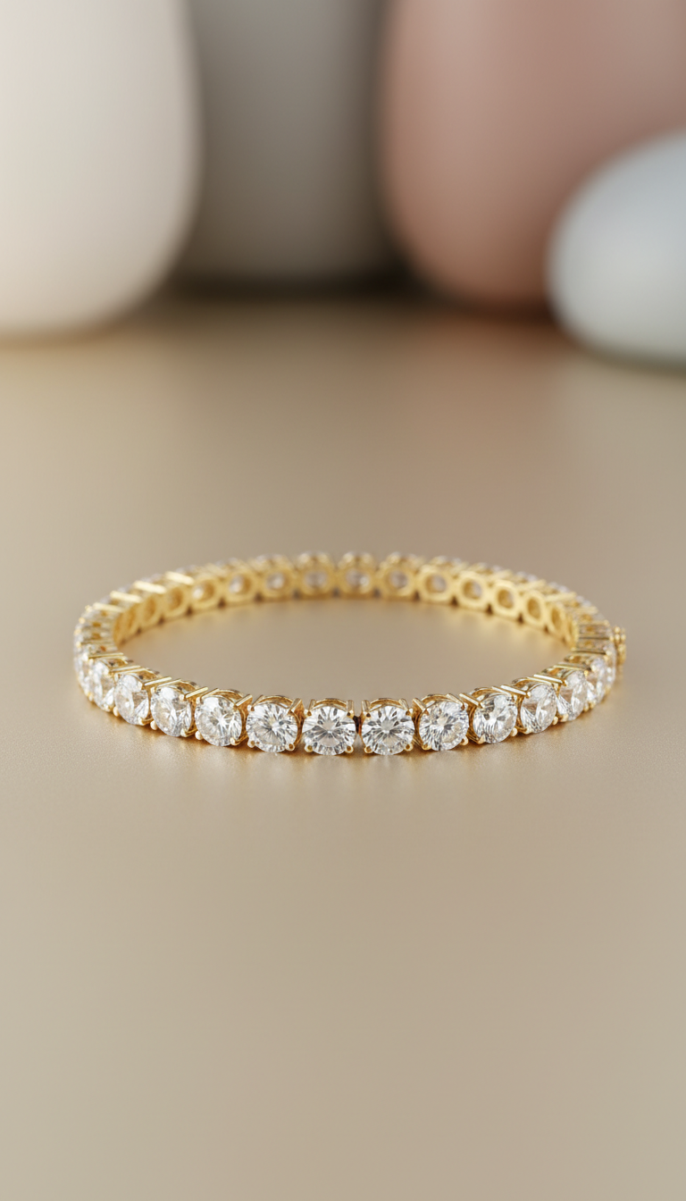18k Gold Diamond Tennis Bracelet