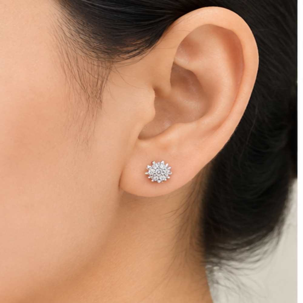 Cluster Stud Earrings • E-commerce Product Sheet